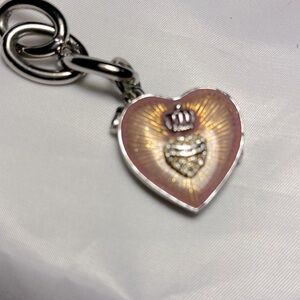 OG Juicy Couture heart charm with blush make up and mirror!
